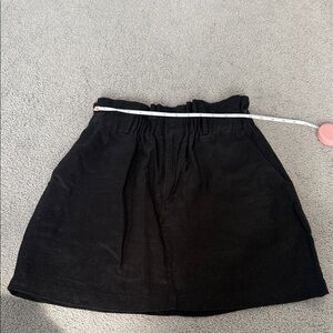 Reformation Black Mini Skirt with Elastic Waist